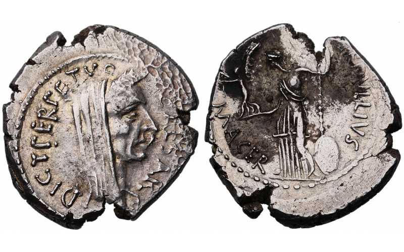 Roman Imperational, Julius Caesar, As Dictator, AR Denarius, 49-44 BC ...